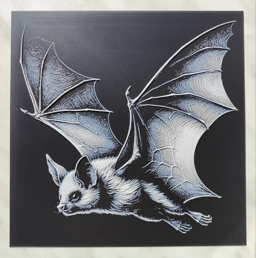 Bat - Hueforge by BeaN HueForge model: Bat - Hueforge by BeaN
