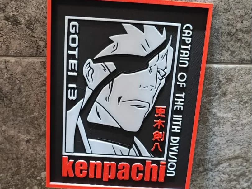 Kenpachi by Garuda3D HueForge model: Kenpachi by Garuda3D