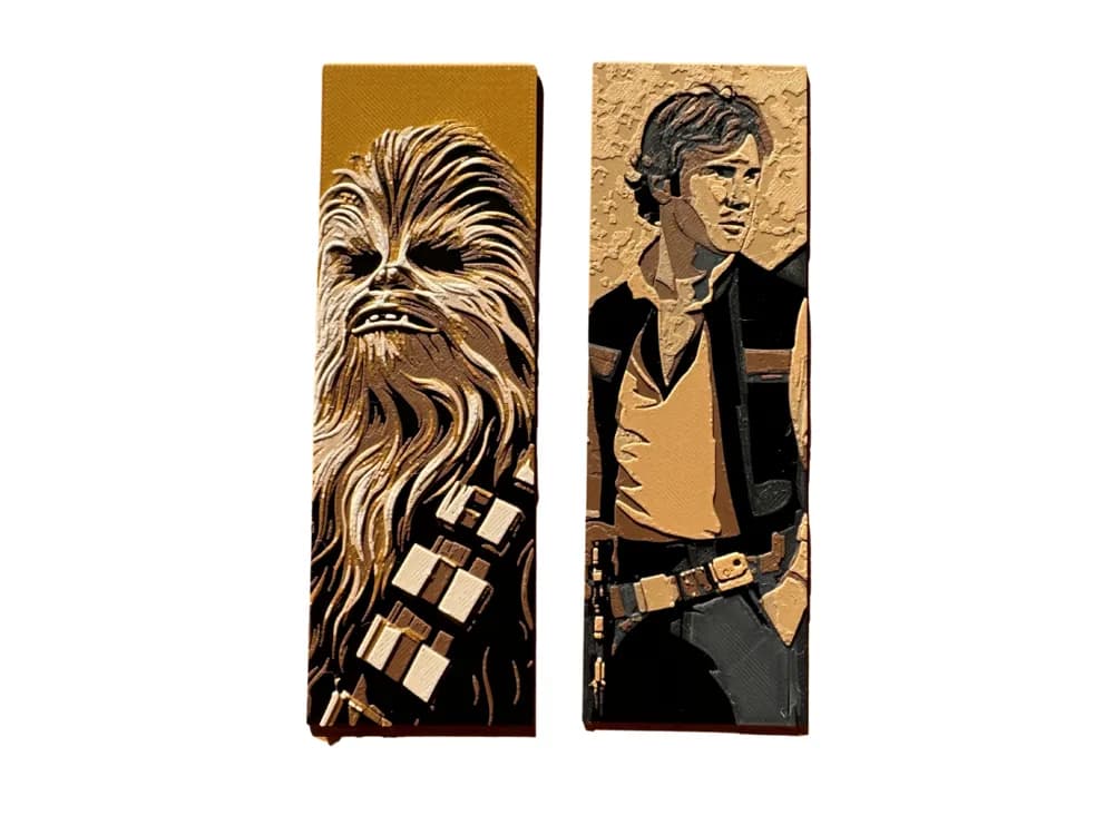Star Wars Bookmark Collection #2 by Canadian Gamer HueForge model: Star Wars Bookmark Collection #2 by Canadian Gamer