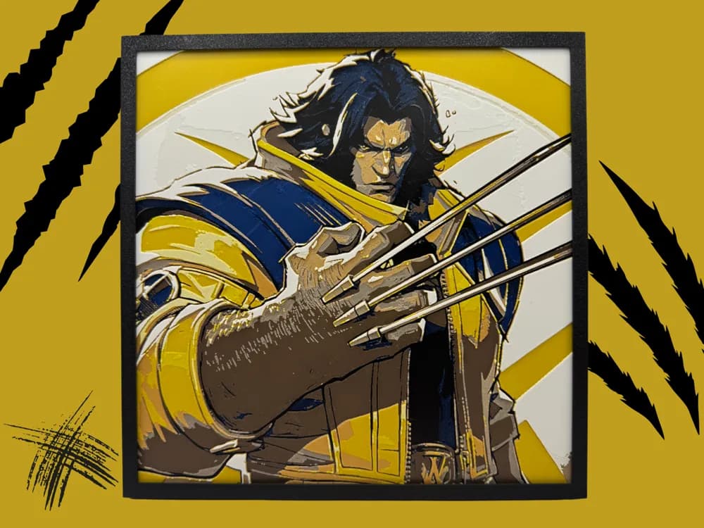 HueForge model: Wolverine - Marvel Rivals by Canadian Gamer