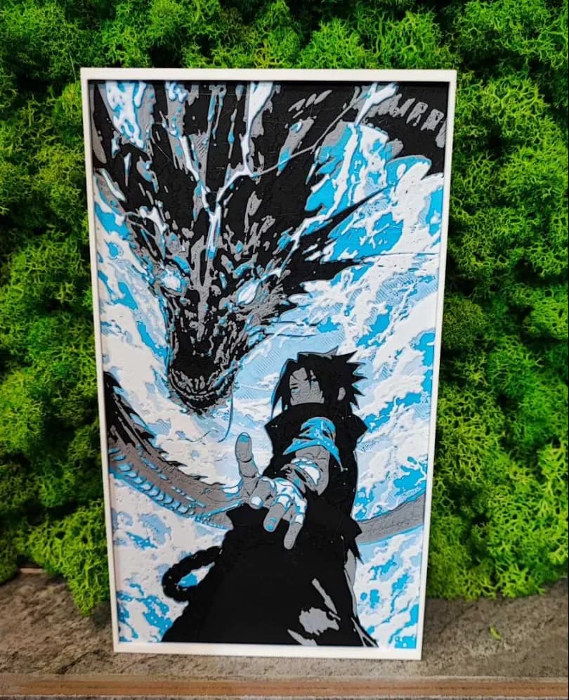 Kirin Sasuke by Garuda3D HueForge model: Kirin Sasuke by Garuda3D
