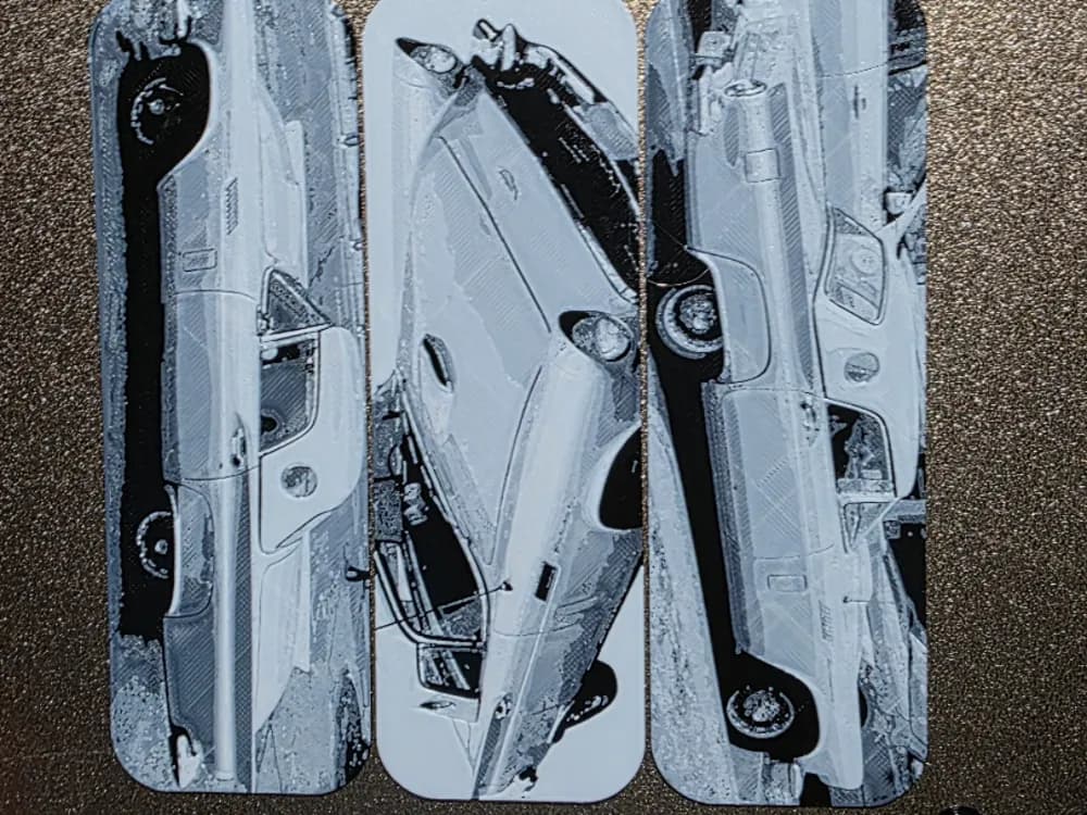 Ford Thunderbird Bookmark Set of 3 Black/White Ford Thunderbird Bookmark Set of 3 Black/White