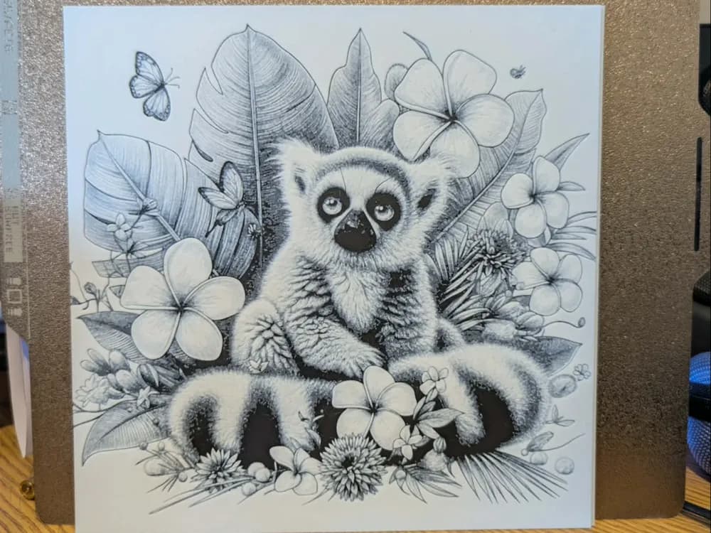 Ringtail garden - hueforge by 3dGlow HueForge model: Ringtail garden - hueforge by 3dGlow