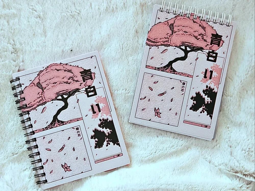 Petals of Serenity - NoteBook Covers! by C3D HueForge model: Petals of Serenity - NoteBook Covers! by C3D