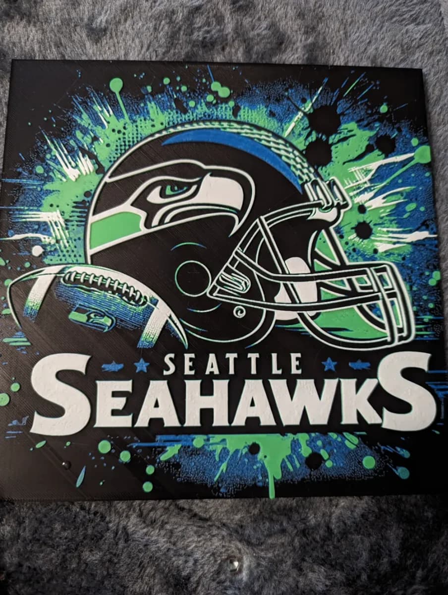 Seahawks Hueforge by the_bearded_jedi HueForge model: Seahawks Hueforge by the_bearded_jedi