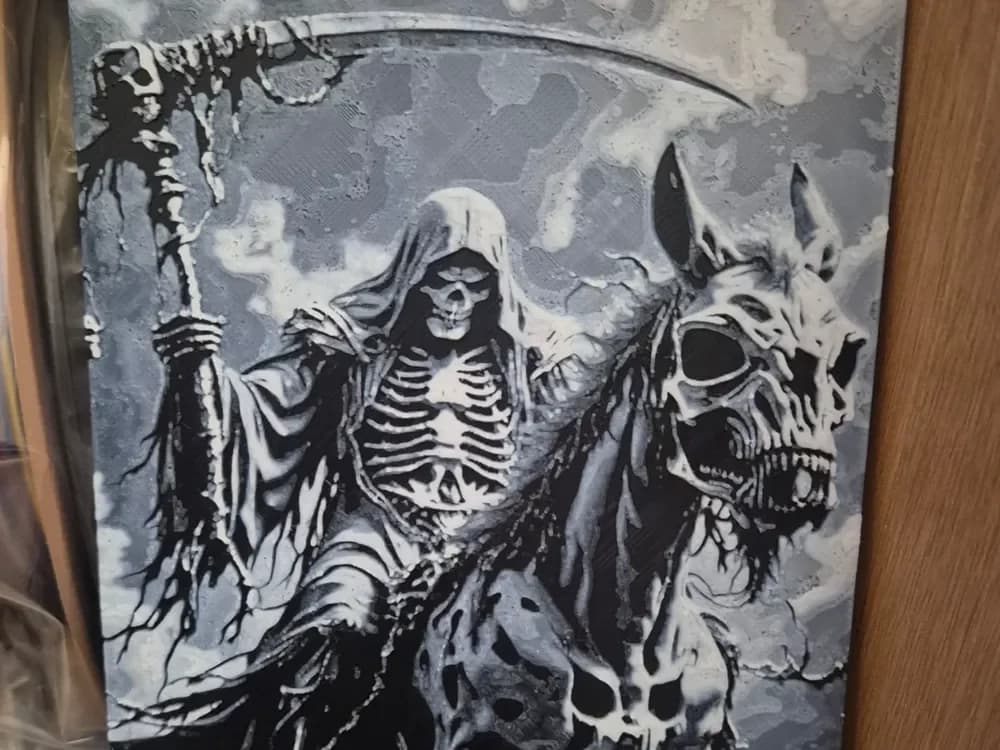 death on a horse 2 hueforge by Buntsta HueForge model: death on a horse 2 hueforge by Buntsta