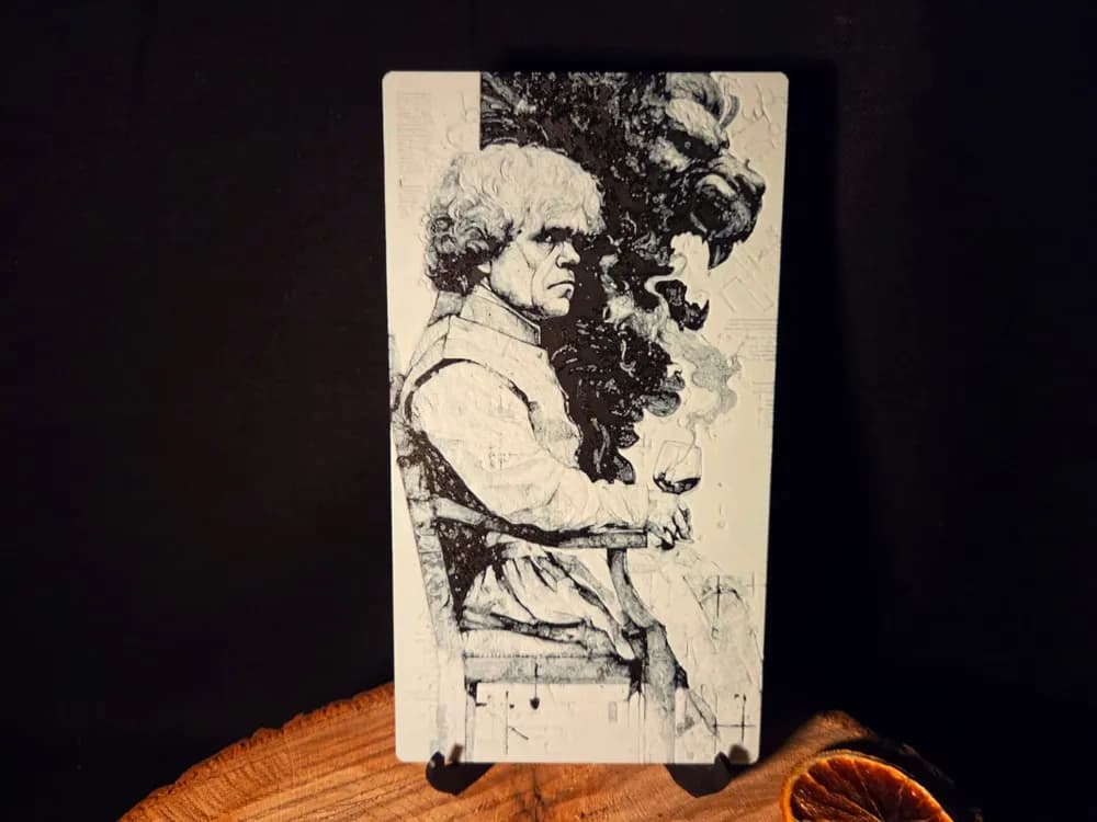 Tyrion Lannister - GOT inspired hueforge 110x200mm by EternalDesigns3D HueForge model: Tyrion Lannister - GOT inspired hueforge 110x200mm by EternalDesigns3D
