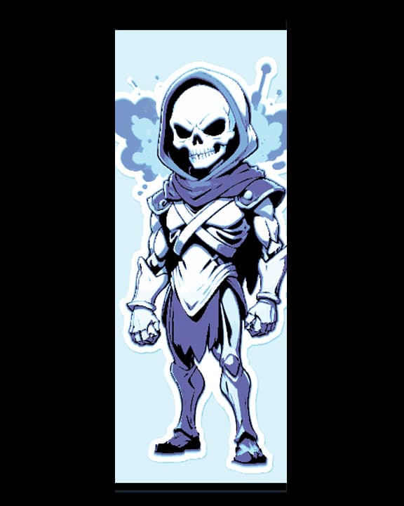 Cartoon Style Depiction of Skeletor from Masters of the Universe - Set of Bookmarks Cartoon Style Depiction of Skeletor from Masters of the Universe - Set of Bookmarks