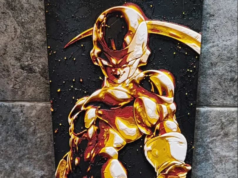 Golden Frieza by Garuda3D HueForge model: Golden Frieza by Garuda3D