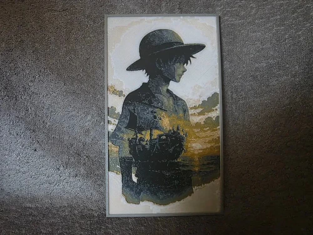 Monkey D.Luffy - One Piece - HueForge by keko HueForge model: Monkey D.Luffy - One Piece - HueForge by keko