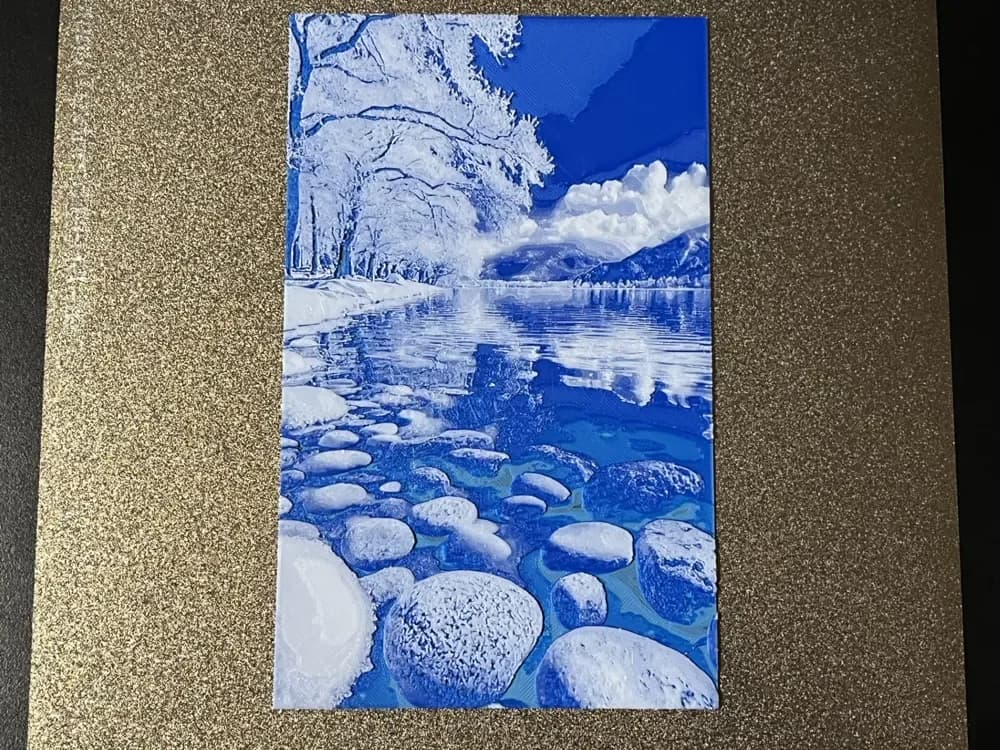 HueForge model: Blue Lake Hueforge by FantasyZ