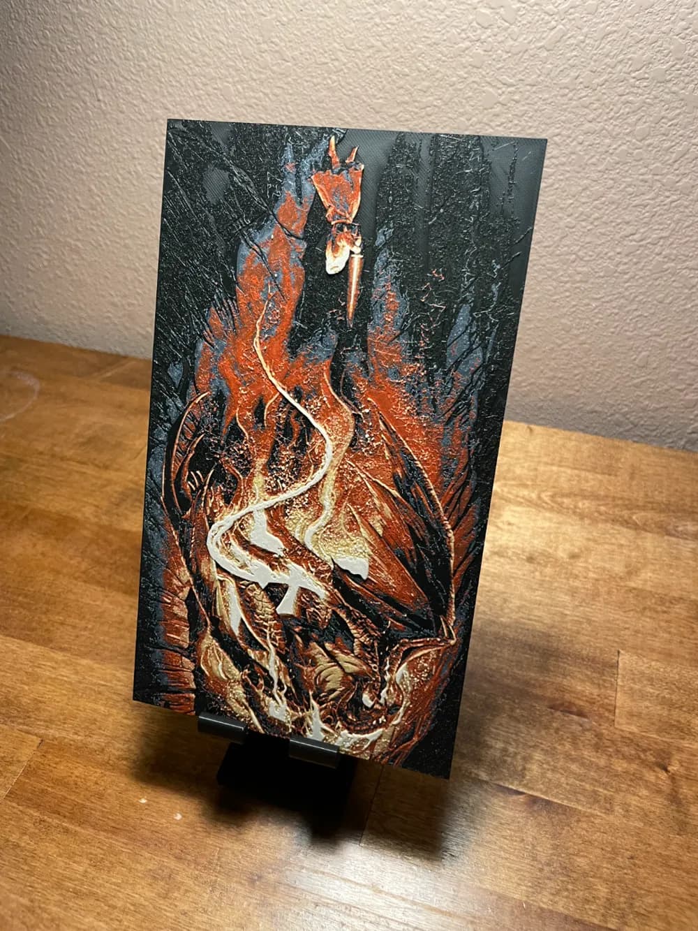 HueForge model: Hueforge - Lord of the Rings - Gandalf's Balrog Fall by Cloudy Nostalgia