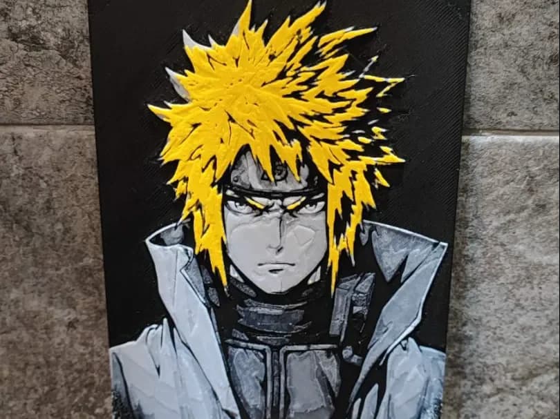 Yellow Flash - Minato by Garuda3D HueForge model: Yellow Flash - Minato by Garuda3D