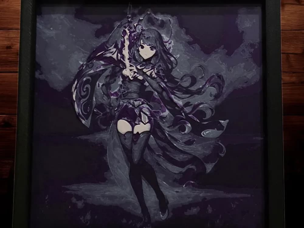 Raiden Shogun from Genshin Impact Hueforge Raiden Shogun from Genshin Impact Hueforge