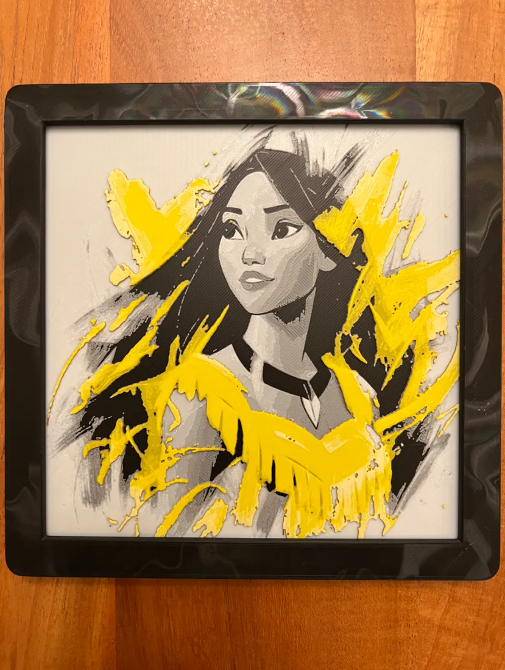 Disney's Pocahontas by JustBe 3D Printing HueForge model: Disney's Pocahontas by JustBe 3D Printing