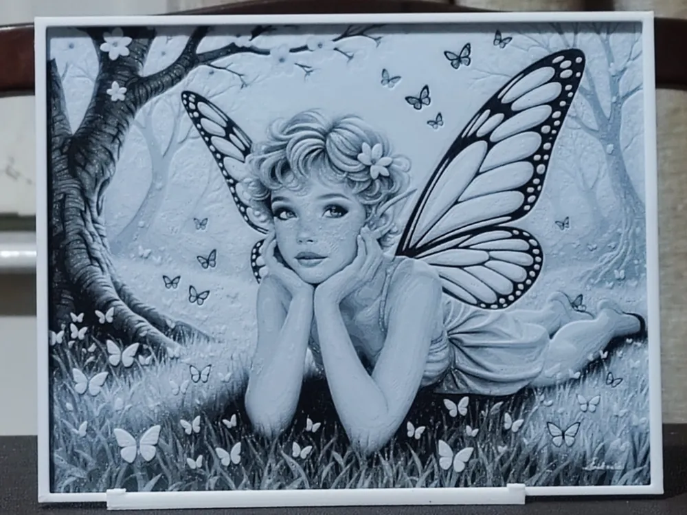Butterfly Fairy - HueForge 3 Color Butterfly Fairy - HueForge 3 Color