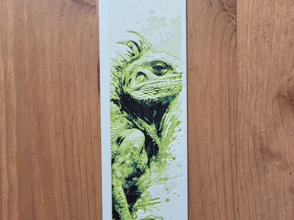 lizard bookmark by Morganja HueForge model: lizard bookmark by Morganja