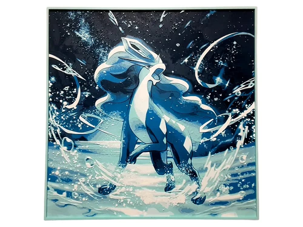 HueForge model: Suicune Hueforge Ice Blue Legendary Beast Pokemon by Elsie Moonshadow