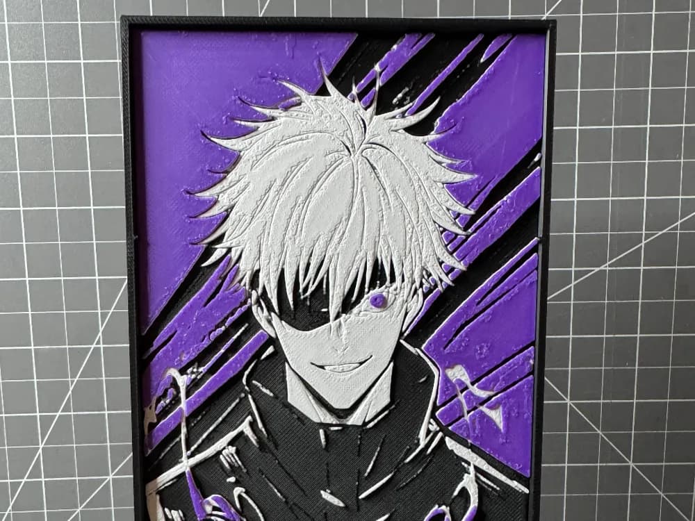 Hueforge of Satoru Gojo from Jujutsu Kaisen Hueforge of Satoru Gojo from Jujutsu Kaisen