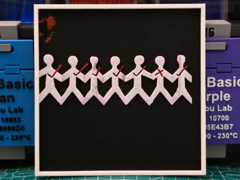 HueForge model: Three Days Grace "One-X" Album - Hueforge Art by Lumpy3D