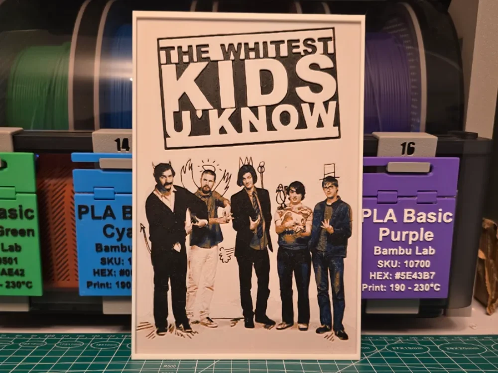 HueForge model: The Whitest Kids U' Know Poster - Hueforge Art by Lumpy3D