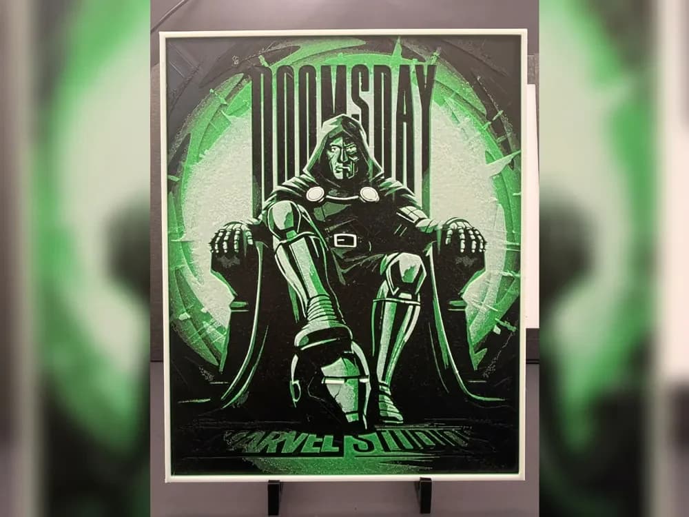 Doctor Doom on the Throne HueForge Print Doctor Doom on the Throne HueForge Print