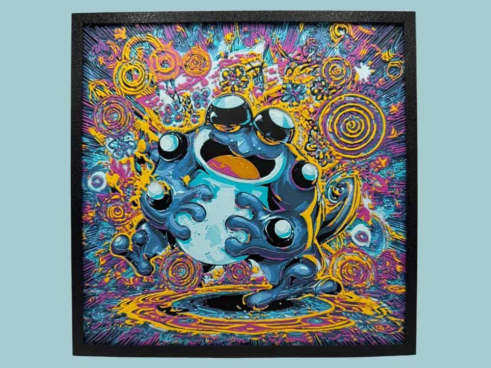 Seismitoad - Pokemon Hueforge by Canadian Gamer HueForge model: Seismitoad - Pokemon Hueforge by Canadian Gamer