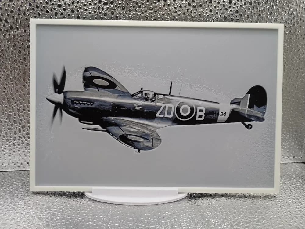 Supermarine Spitfire hueforge by Borishotch Industries HueForge model: Supermarine Spitfire hueforge by Borishotch Industries