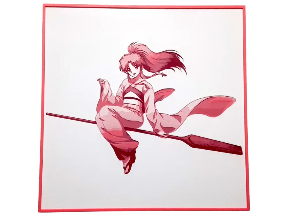 Botan YuYu Hakusho Hueforge Anime Witch Girl Pink by Elsie Moonshadow HueForge model: Botan YuYu Hakusho Hueforge Anime Witch Girl Pink by Elsie Moonshadow