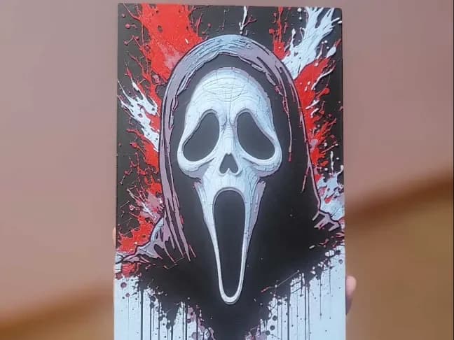 Ghostface by Poly3D HueForge model: Ghostface by Poly3D