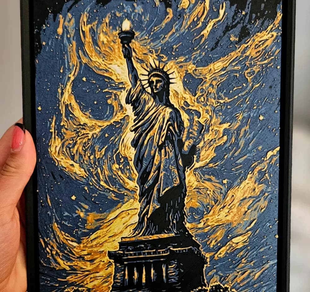 Statue of Liberty - HueForge by C3D HueForge model: Statue of Liberty - HueForge by C3D