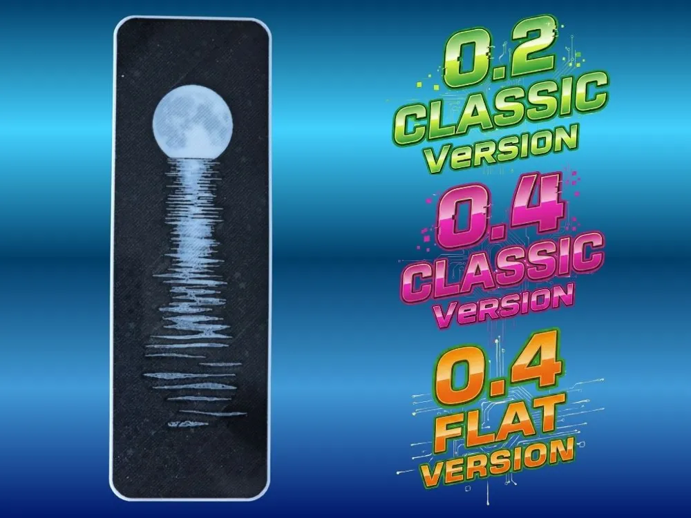 Moon Reflection Bookmark by Atrus Design HueForge model: Moon Reflection Bookmark by Atrus Design