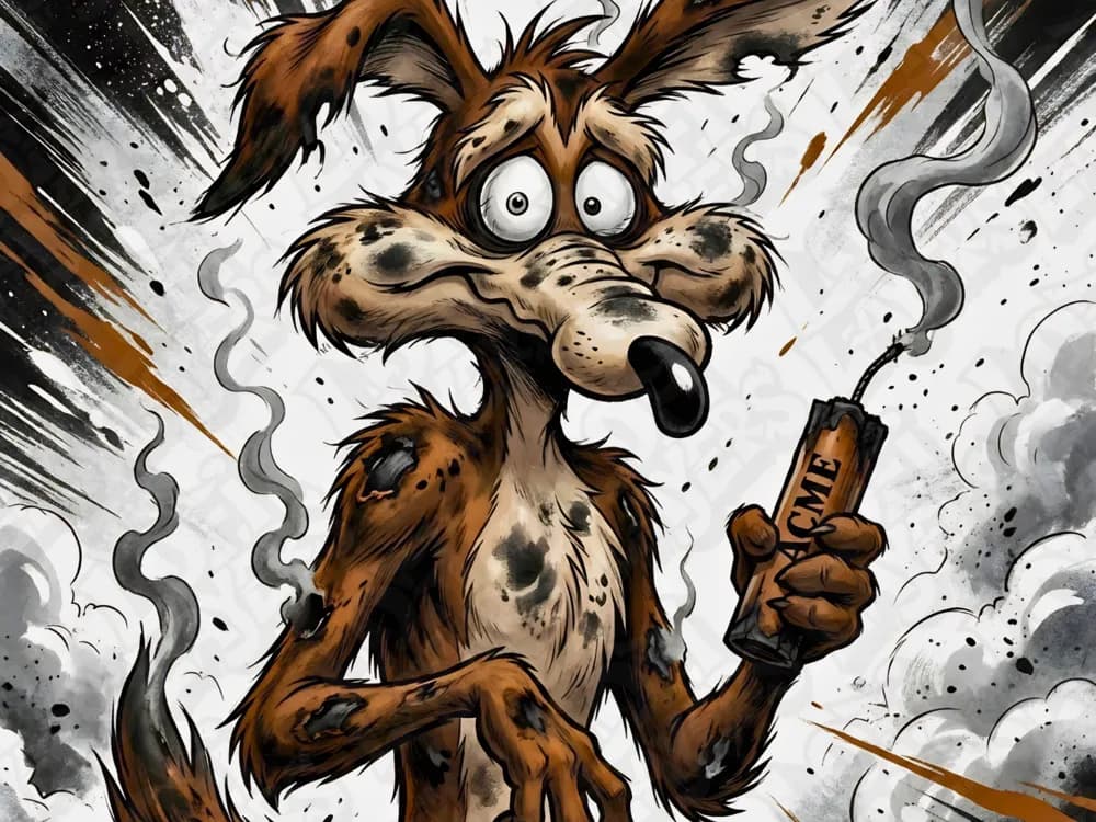 Wile E. Coyote Hueforge Wile E. Coyote Hueforge