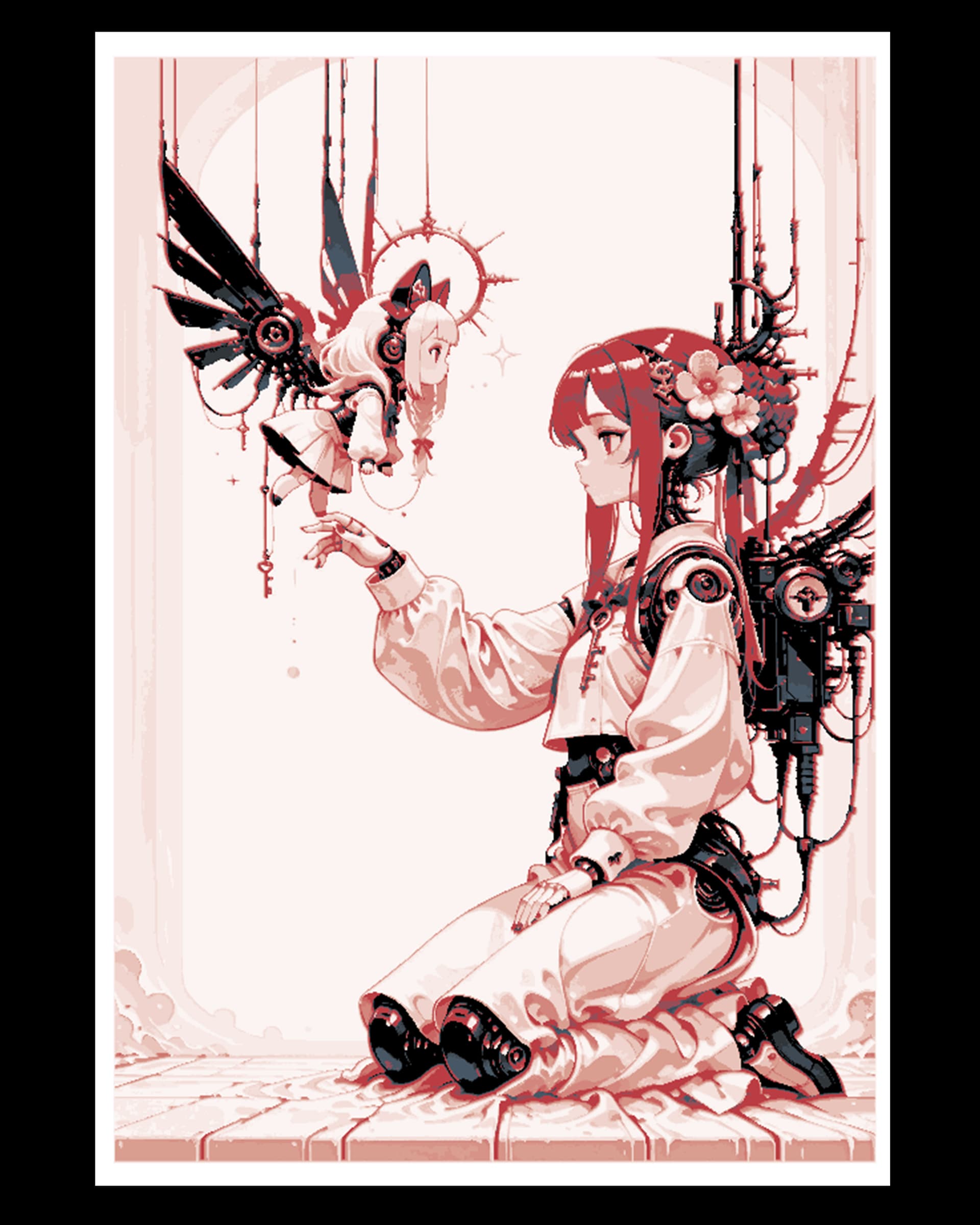 Wonderful world animated and beautiful - Lady and her creation - Wall Art Wonderful world animated and beautiful - Lady and her creation - Wall Art