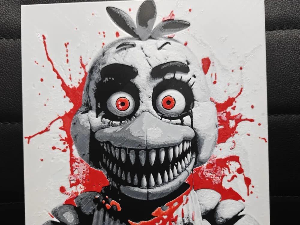 Chica The Chicken fnaf by TheHueforgeLady HueForge model: Chica The Chicken fnaf by TheHueforgeLady