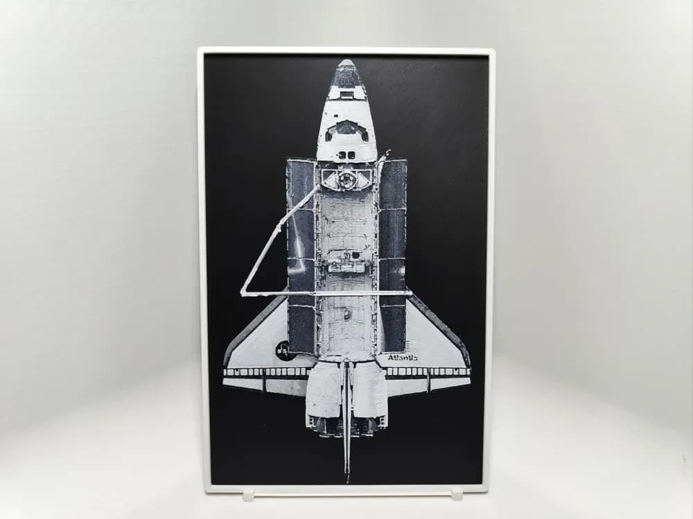 Space Shuttle Atlantis - Hueforge by BeaN HueForge model: Space Shuttle Atlantis - Hueforge by BeaN