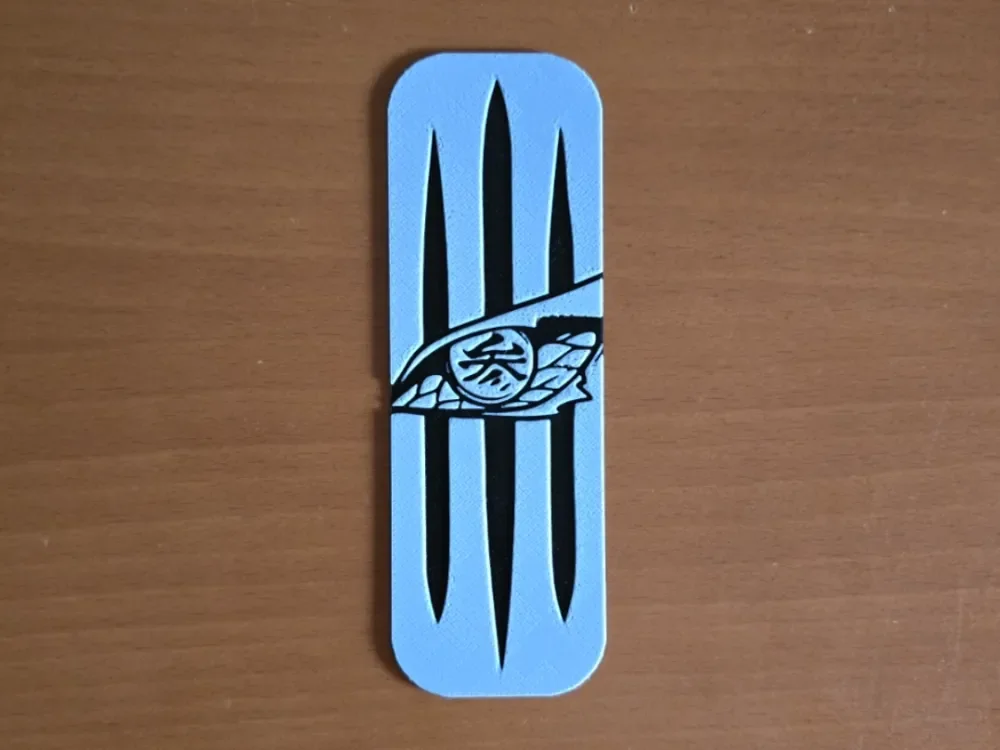 Akaza Eye Kimetsu No Yaiba Bookmark by Atrus Design HueForge model: Akaza Eye Kimetsu No Yaiba Bookmark by Atrus Design