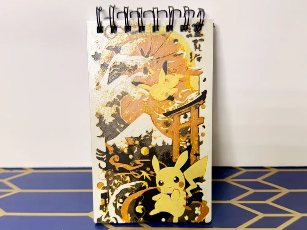 Pikachu Hueforge Small Notepad Cover Pikachu Hueforge Small Notepad Cover