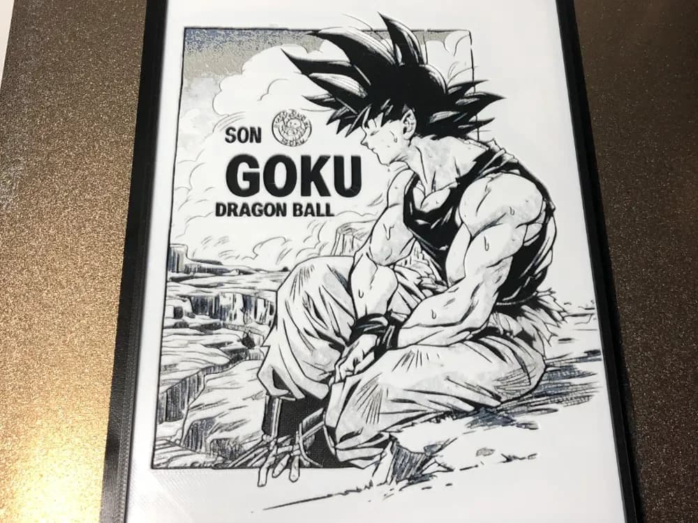 Goku by Raiz_maker HueForge model: Goku by Raiz_maker