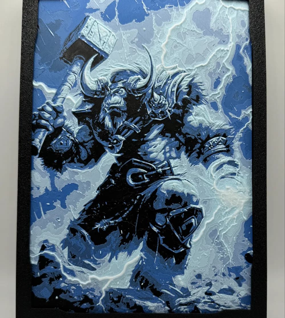 HueForge model: Orc Shaman - World Of Warcraft - Hueforge by Canadian Gamer