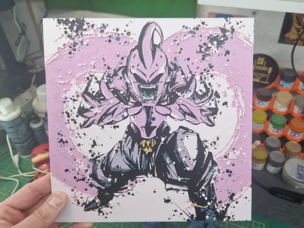 Dragon Ball Z - Kid Buu Hueforge by Dakiren HueForge model: Dragon Ball Z - Kid Buu Hueforge by Dakiren