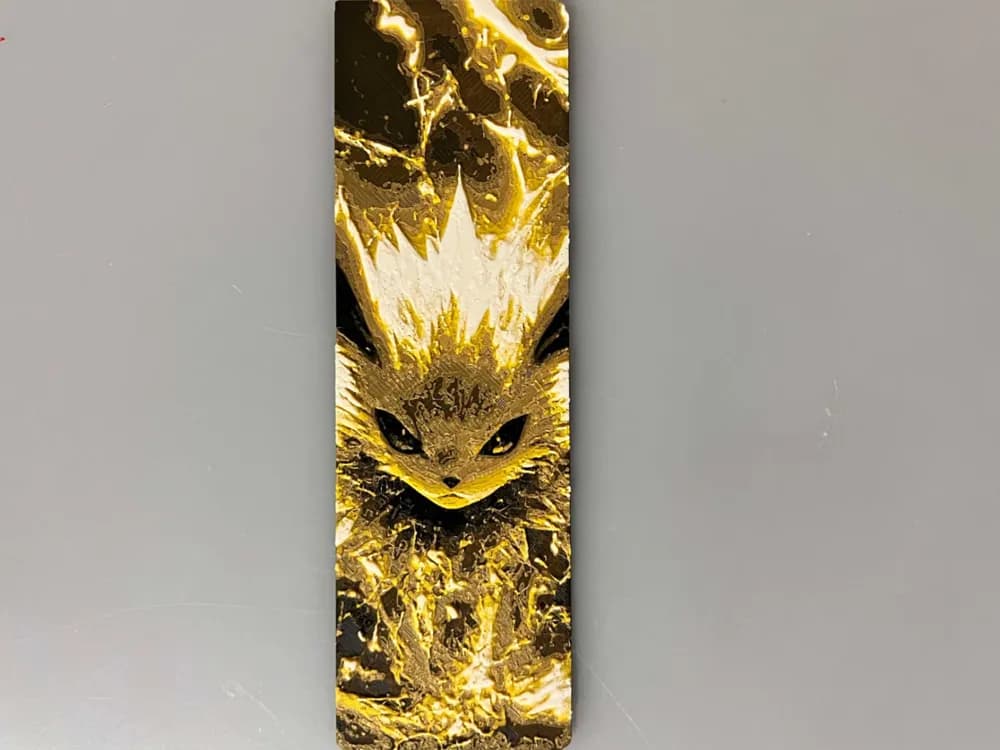 Jolteon - Bookmark by 3djd HueForge model: Jolteon - Bookmark by 3djd