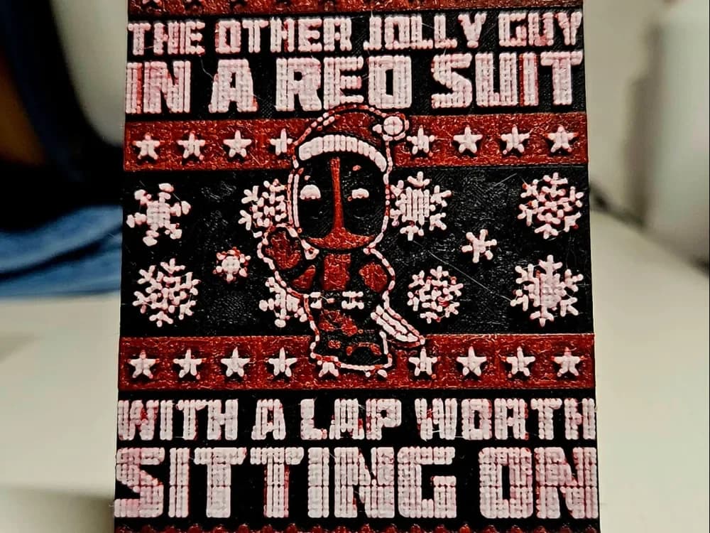Christmas Deadpool knitted Christmas Deadpool knitted