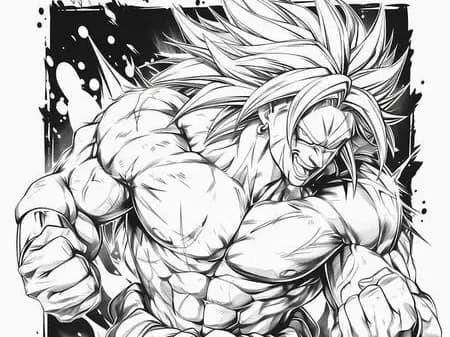 Broly Hueforge by leshowpatate HueForge model: Broly Hueforge by leshowpatate