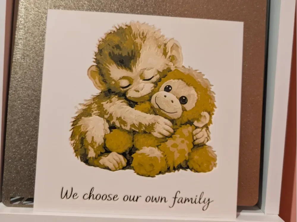 We choose our family - Punch the monkey - Hueforge by 3dGlow HueForge model: We choose our family - Punch the monkey - Hueforge by 3dGlow