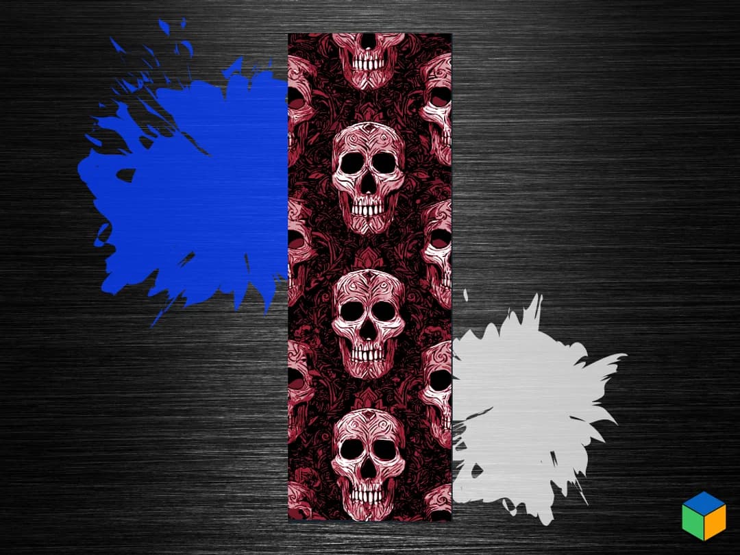 💀 Skulls Bookmark by 3D Prints By Vic HueForge model: 💀 Skulls Bookmark by 3D Prints By Vic