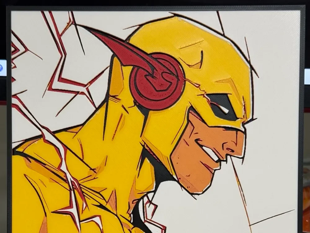 HueForge model: Reverse Flash (Eobard Thawne) by Strata Prints