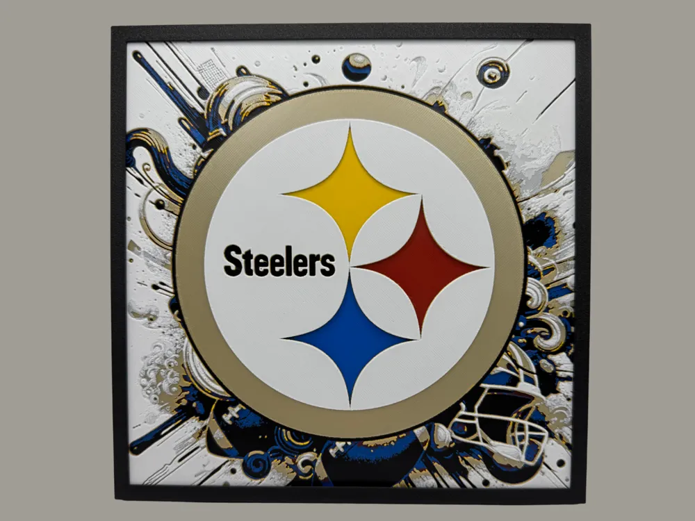 Pittsburgh Steelers - NFL Series 2 - Hueforge by Canadian Gamer HueForge model: Pittsburgh Steelers - NFL Series 2 - Hueforge by Canadian Gamer