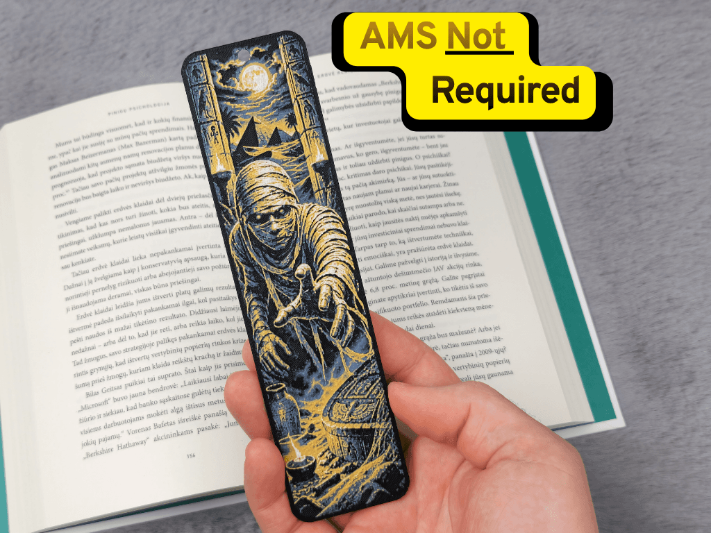 Ancient Egyptian Mummy HueForge Bookmark Ancient Egyptian Mummy HueForge Bookmark