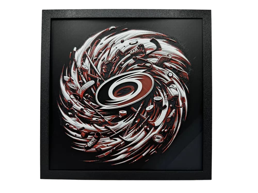 Carolina Hurricanes - NHL Hueforge by Canadian Gamer HueForge model: Carolina Hurricanes - NHL Hueforge by Canadian Gamer
